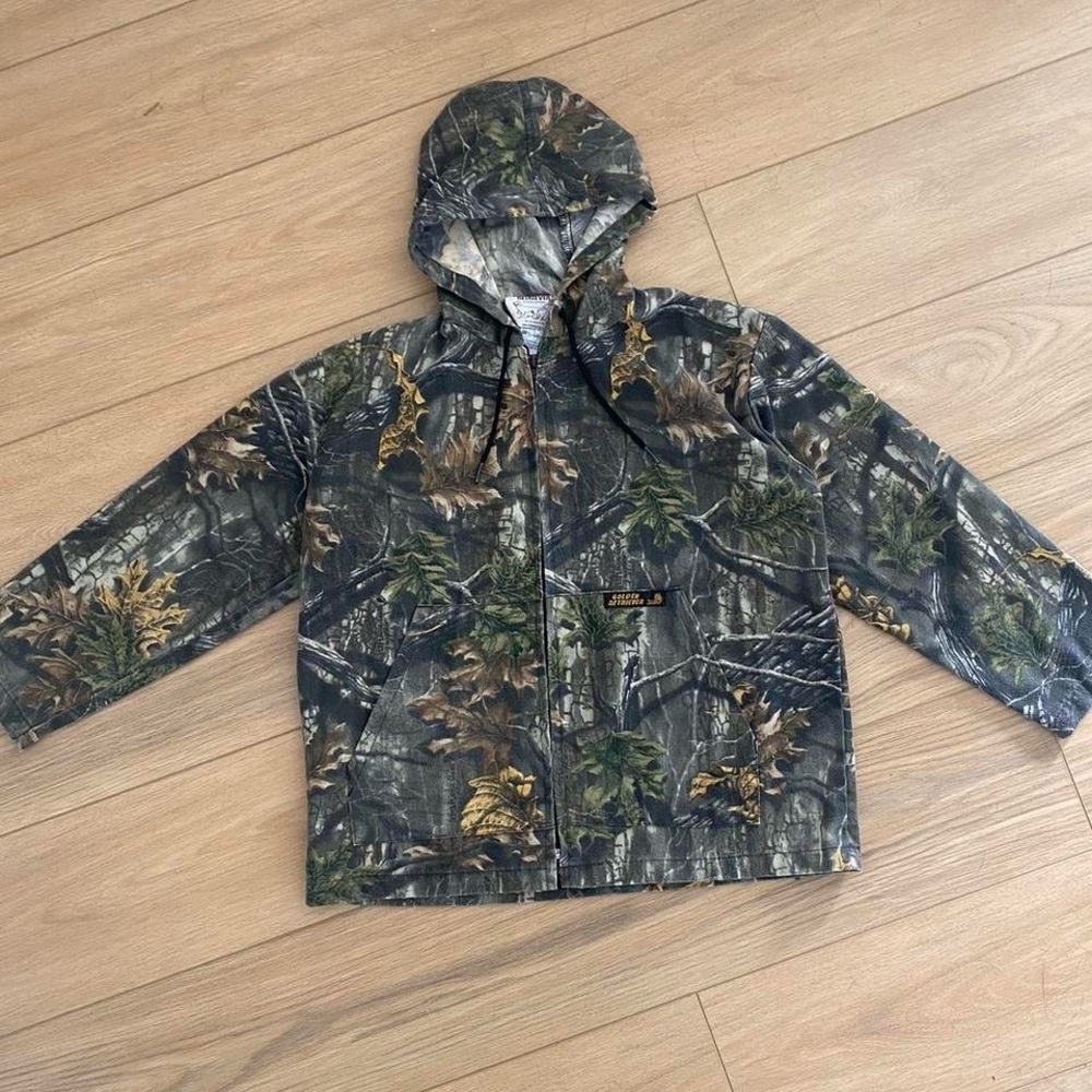 Vintage Camo Zip up Women’s light jacket - Picture 2 of 7